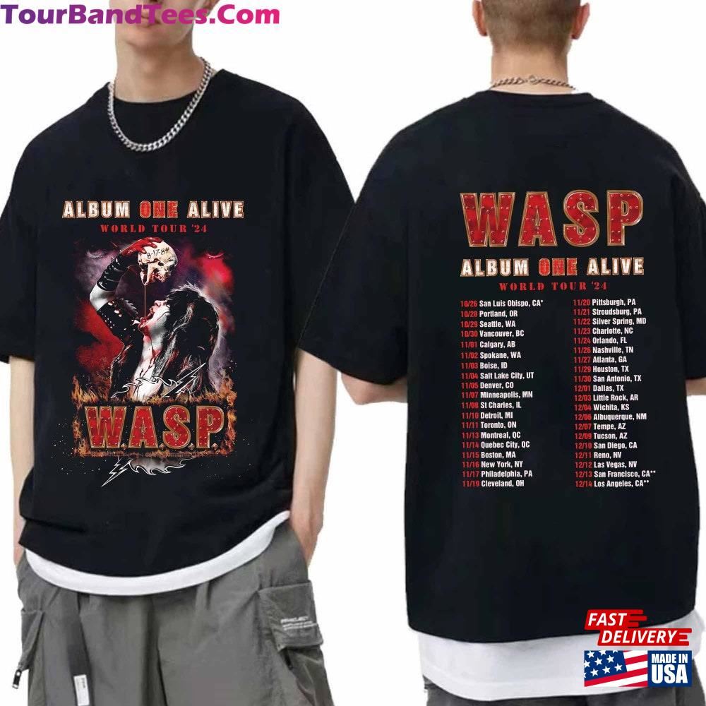 W A S P Album On Alive Tour Shirt Wasp Band Fan T-Shirt Hoodie 29Uf111032 – Utopia Fashion