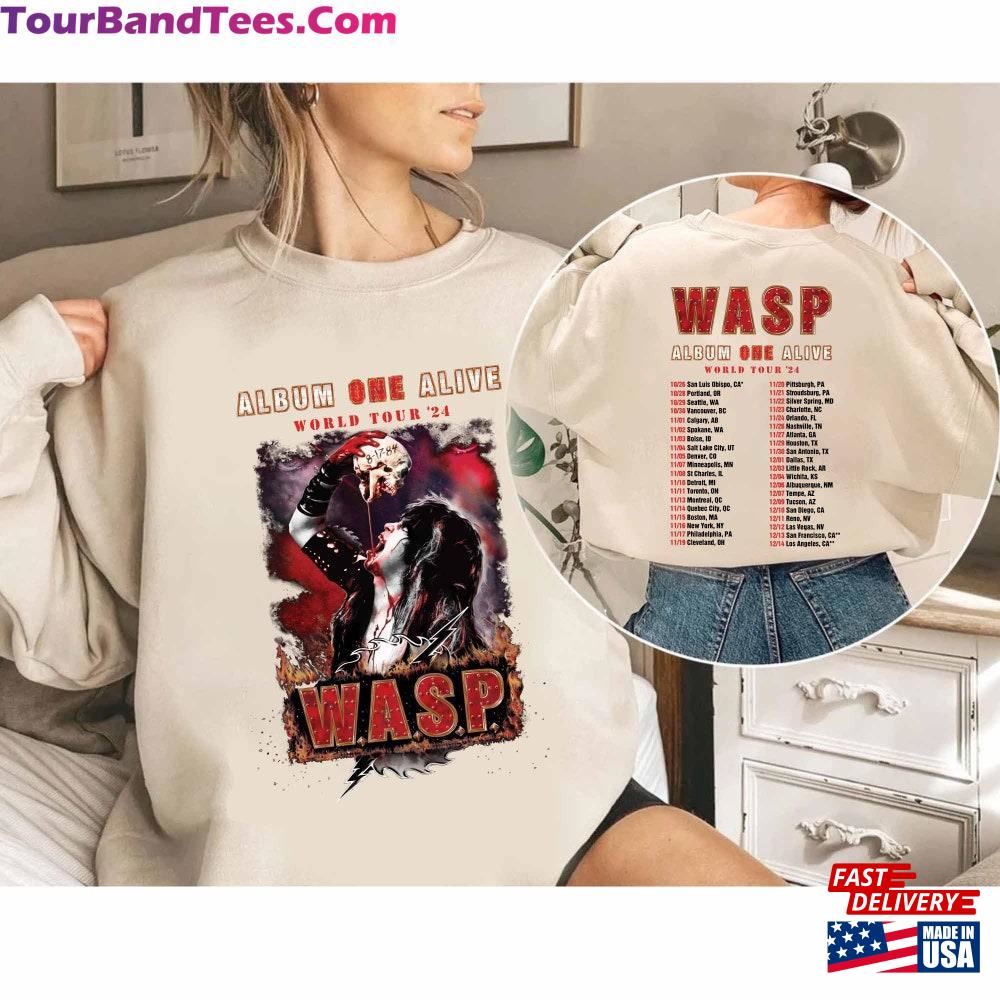 W A S P Album On Alive Tour Shirt Wasp Band Fan T-Shirt Hoodie 29Uf111032 – Utopia Fashion