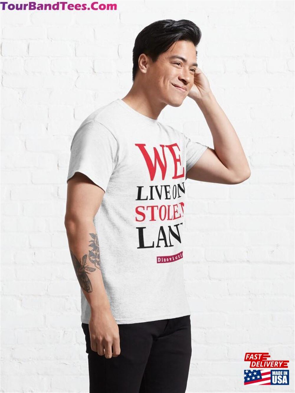 We Live On Stolen Land Classic T-Shirt Unisex 29Uf110935 – Utopia Fashion