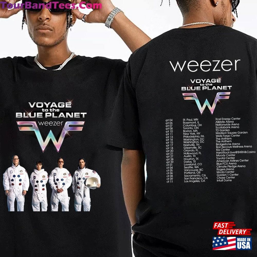 Weezer Voyage To The Blue Planet Tour Shirt Concert Band Fan T-Shirt Classic 29Uf092659 – Utopia Fashion