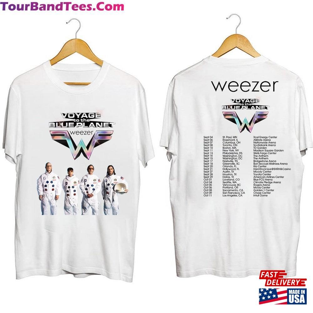 Weezer Voyage To The Blue Planet Tour Shirt Concert Band Fan T-Shirt Classic 29Uf092659 – Utopia Fashion