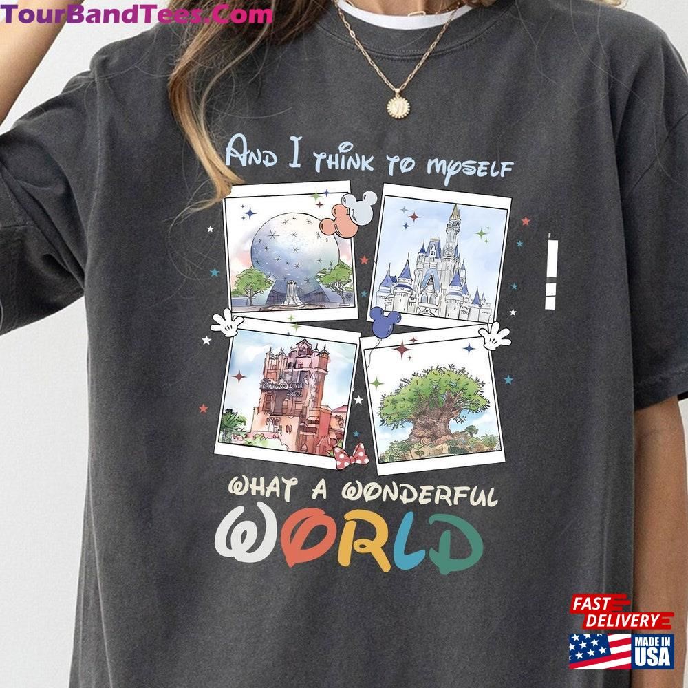 What A Wonderful World Shirt Epcot Family Trip Disney Parks Hoodie T-Shirt 29Uf116943 – Utopia Fashion