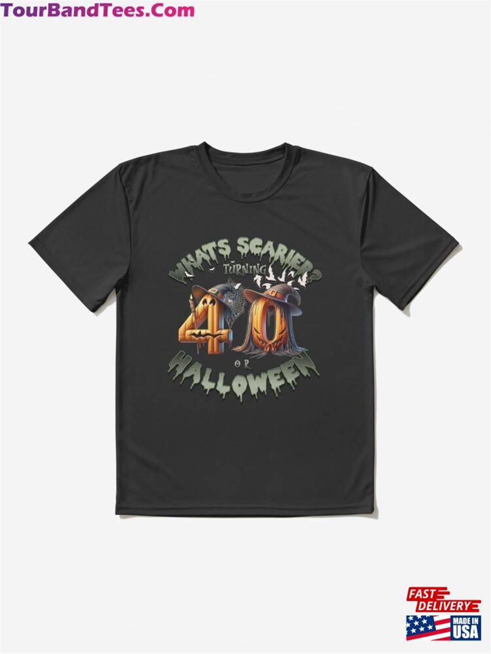 Whats Scarier Turning Or Halloween Active T-Shirt Classic 29Uf116584 – Utopia Fashion