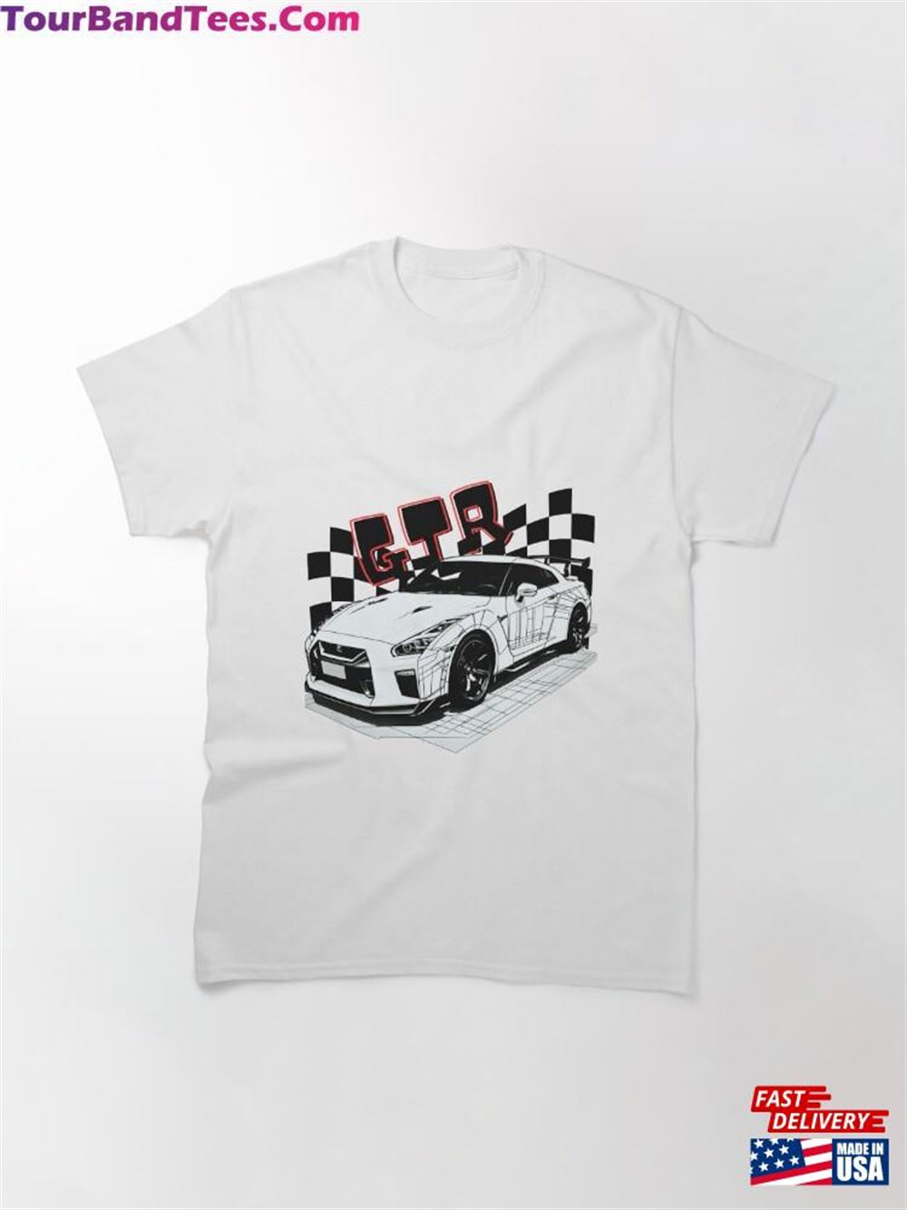 White Nissan Gtr Race Cars Classic T-Shirt Hoodie 29Uf117677 – Utopia Fashion