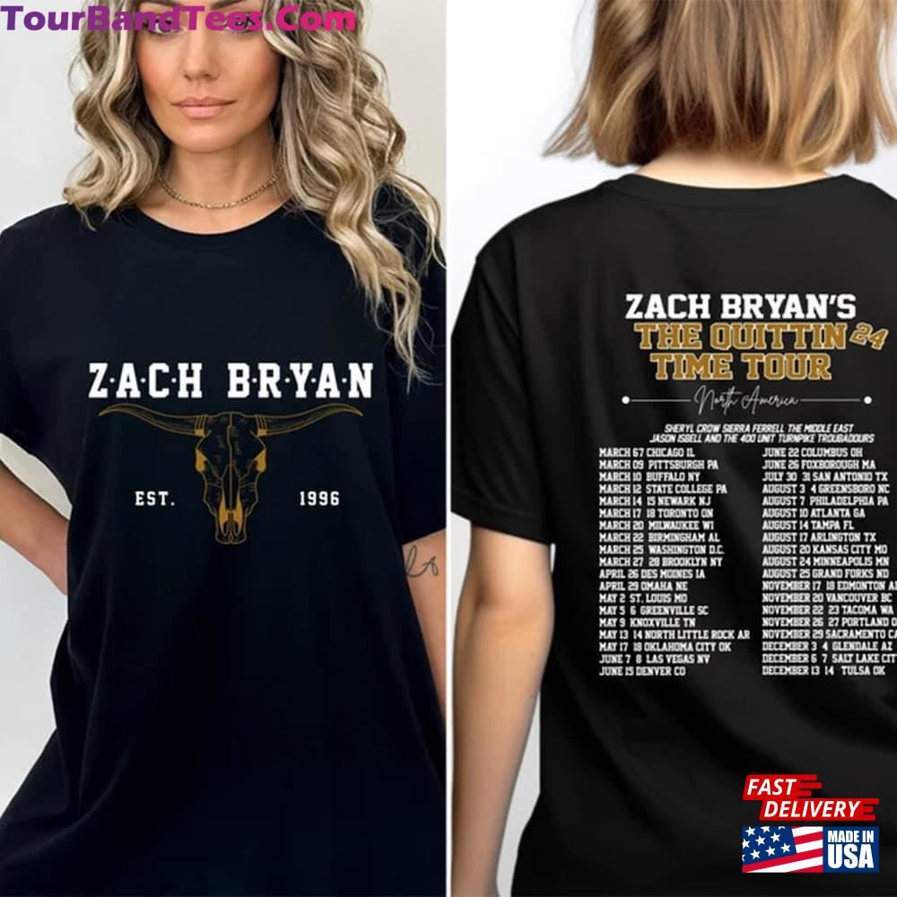 Zach Bryan The Quittin Time Tour Shirt Country Music Singer American Heartbreak Unisex Sweatshirt 29Uf106594 – Utopia Fashion