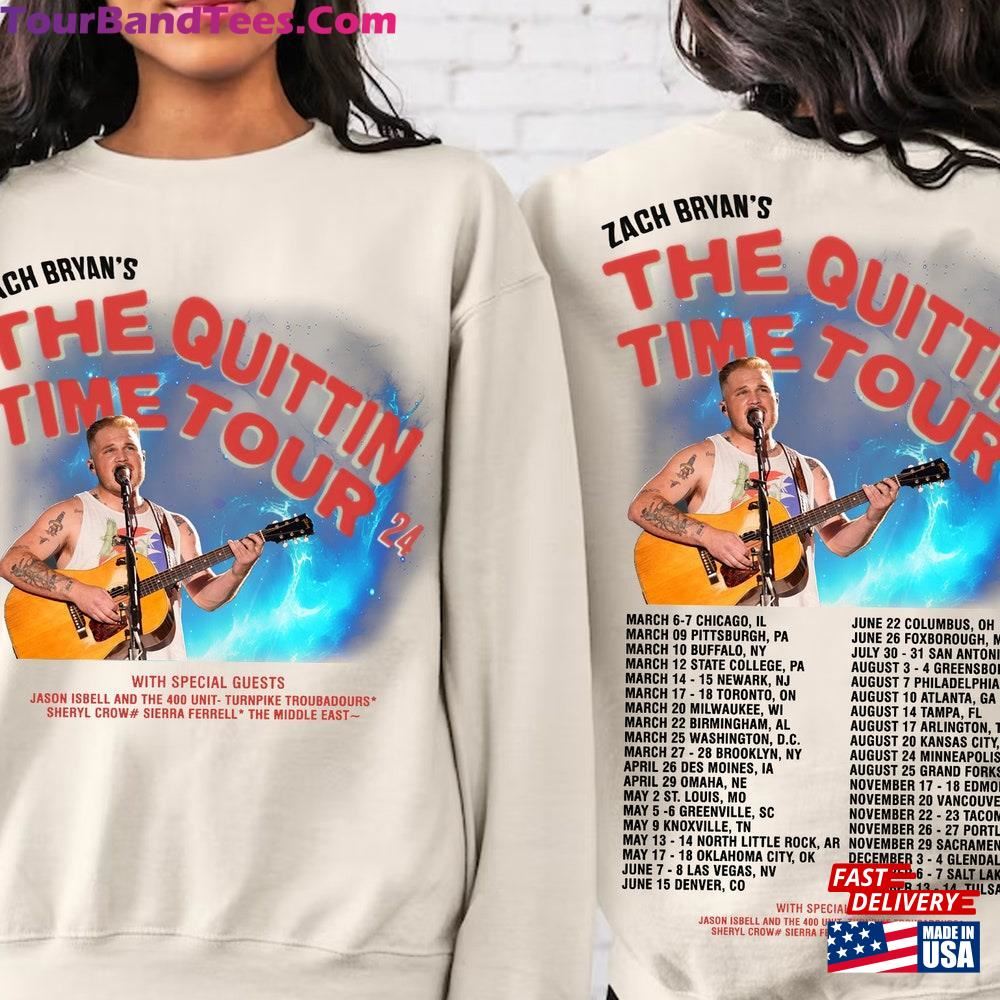 Zach Bryan The Quittin Time Tour Shirt Love Country Music Singer Merch Classic Hoodie 29Uf101744 – Utopia Fashion