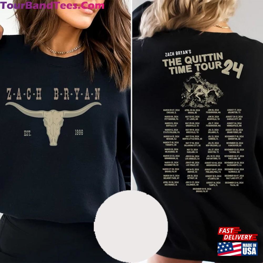 Zach Bryan The Quittin Time Tour Sweatshirt Country Music Singer Merch T-Shirt 29Uf101606 – Utopia Fashion