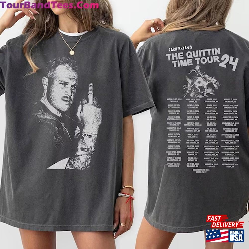 Zach Bryan The Quittin Time Tour Shirt Original T-Shirt Unisex 29Uf097213 – Utopia Fashion