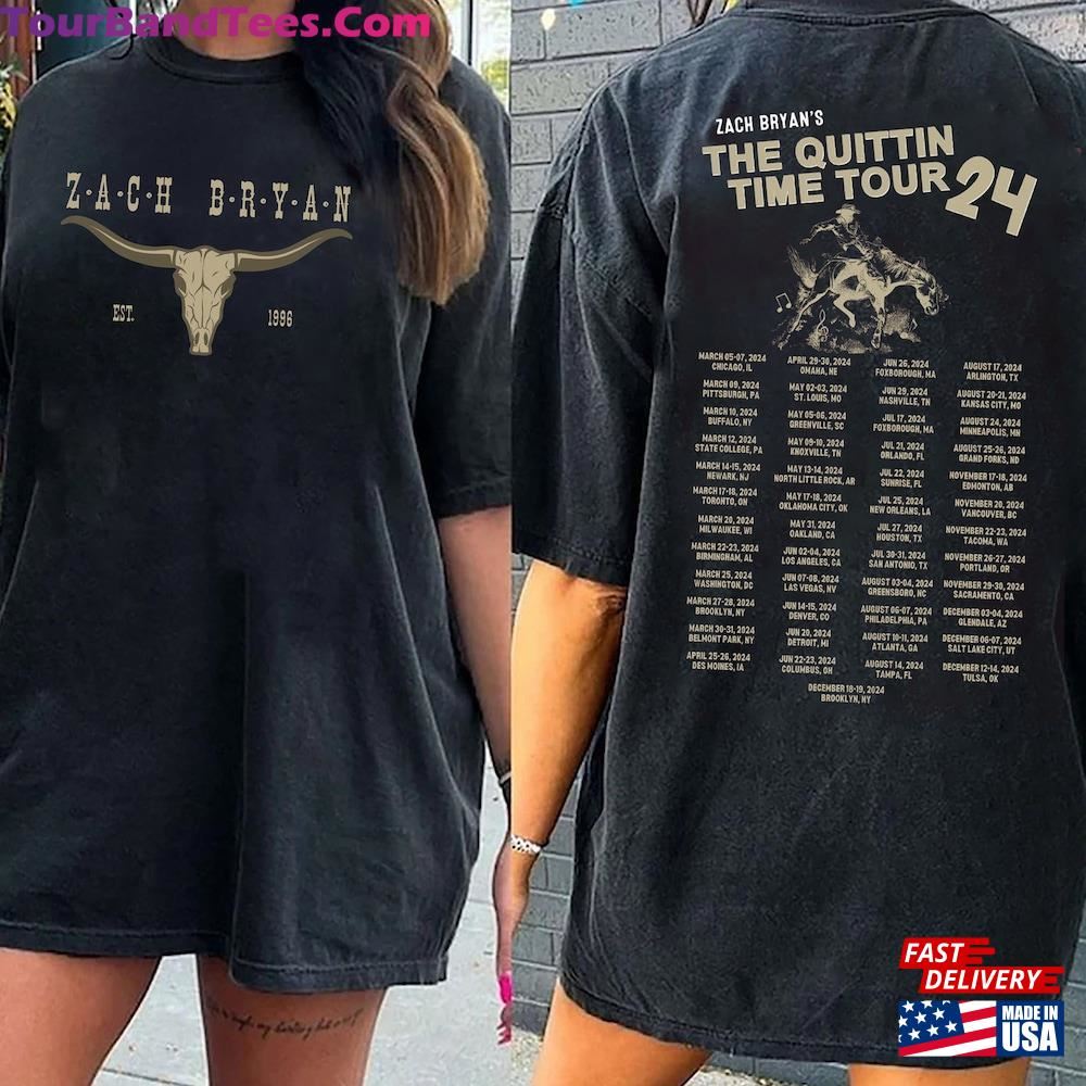 Zach Bryan The Quittin Time Tour Shirt Country Music Classic Sweatshirt 29Uf106816 – Utopia Fashion