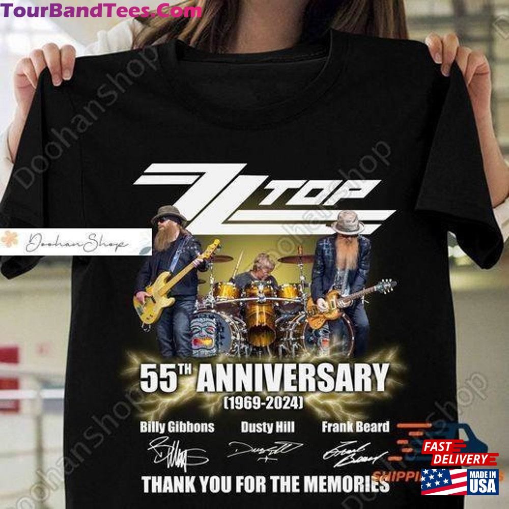 Zz Top Shirt 55Th Anniversary Tour Tee Classic Unisex 29Uf101180 – Utopia Fashion